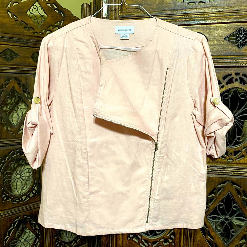 Elizabeth Arden moto jacket